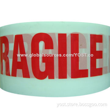 BOPP Acryl Logo Fragile Tape, 48mm x 66mtr x 48micron, BSCI, Taiwan Glue